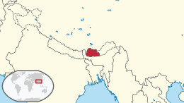 Map of Bhutan