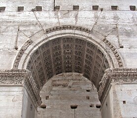 Arch of Septimius Severus, Rome/Italy, arch between central and lateral passages