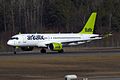 right frontside, trees behind, airBaltic