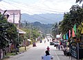 Jalan utama di Dimiao, Bohol