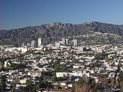 Pemandangan Glendale dari Forest Lawn Memorial Park