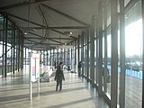 The interior of the bus station