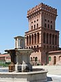 La tour du château de Pollenzo.