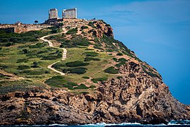 Autre vue du sanctuaire du cap Sounion.