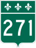 Route 271 marker