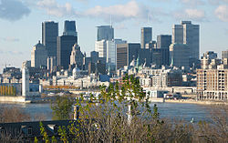 A view of downtown Montreal