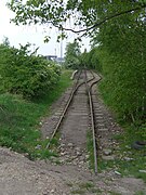 Endepunkt, snuplassen ved Park Halt kan sjåast i det fjerne.