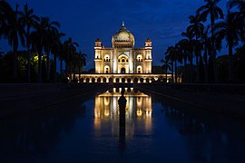 Night view of Safdurjung's Tomb