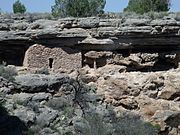 Cliff dwellings of the Sinagua people.