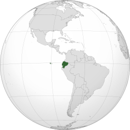 Map of Ecuador