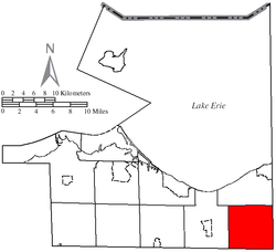 Location of Florence Township in Erie County