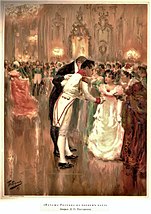 Natasha Rostova's First Ball, 1893, watercolor