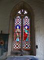 Two-light stained window dedicated to Harriet Brooke