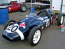 Une Cooper T43 aux couleurs de l'écurie de Rob Walker.