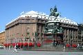 Image 19Hotel Astoria and statue of Tsar Nicholas I in Saint Petersburg, Russia (from Hotel)