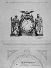 Monumental Clock for House of Representatives Chamber, 1858