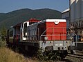 La BB 63138 en gare de Caudiès.