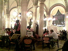 Café Central de Viena, en la planta baja del palacio Ferstel