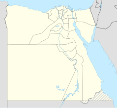 Mapa konturowa Egiptu, u góry znajduje się punkt z opisem „As Salihiyah Airport(Port Lotniczy As-Salihija)”