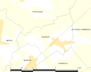 Poziția localității Reumont