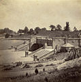 Victor Prevost at Bethesda Terrace, 1862.