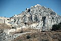 View of Acrocorinth walled gates, as rebuilt by the Venetians.