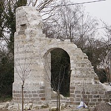 Les ruines du moulin.