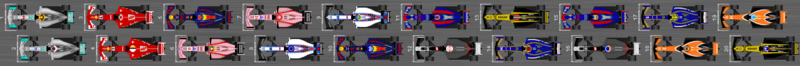 Schéma de la grille de départ du Grand Prix d'Azerbaïdjan 2017