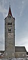 * Nomination Curch in Albions, Lajen --Moroder 14:56, 18 February 2013 (UTC) * Promotion With the perspective correction, the spire has lost all sharpness. Mattbuck 01:22, 26 February 2013 (UTC)  Done All?sharpness; c'mon! I sharpened a bit --Moroder 12:44, 26 February 2013 (UTC) Now there's sharpening haloes. Mattbuck 15:06, 28 February 2013 (UTC)  redone I corrected the perspective narrowing at the bottom instead of widening the top. Must be better now!?--Moroder 10:05, 1 March 2013 (UTC) Always narrow, never widen. Mattbuck 22:21, 1 March 2013 (UTC)  Comment Good hint, thanks--Moroder 23:00, 1 March 2013 (UTC)