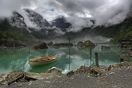 2011 – Innsjøen Bondhus, en del av Folgefonna nasjonalpark i Norge Foto: Heinrich Pniok, Tyskland