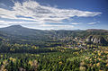 Zittau Mountains with the Hochwald mountain