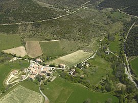 An aerial view of Eygluy-Escoulin