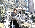 The cave dedicated to the apparition in Lourdes