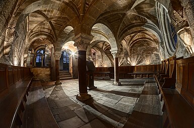 Chapter house at the Cistercian Abbey in Wąchock near Kielce