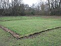 The outline of the cloister.