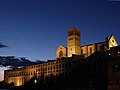 Assisi, Basilica di San Francesco al tramonto