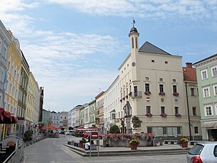 Historischer Hauptplatz von Ried im Innkreis