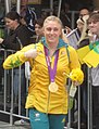 Australian Olympic medallist Sally Pearson at the Brisbane 2012 Olympic Homecoming Parade