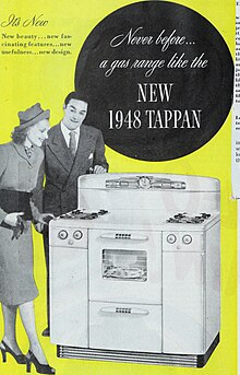 Tappan gas range (1948 advertisement)