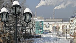 Electric power station in Luchegorsk