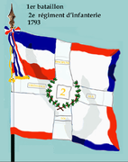 Drapeau du 1er bataillon de 1793 à 1794.