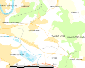 Poziția localității Saint-Laurent