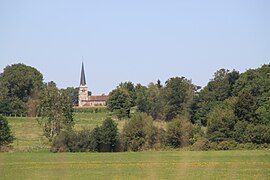 The church and surroundings in Torpes