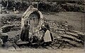 La fontaine Sainte-Barbe vers 1910 (carte postale Villard).