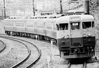 急行「比叡」 大垣電車区8両編成 1983年 山崎