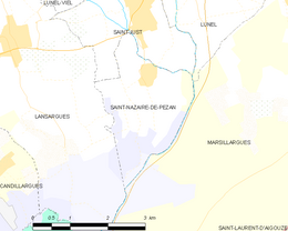 Saint-Nazaire-de-Pézan - Localizazion