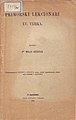 Насловна страна Приморских лекционара XV вијека (Загреб, 1898)