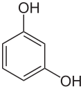 Strukturformel von Resorcin