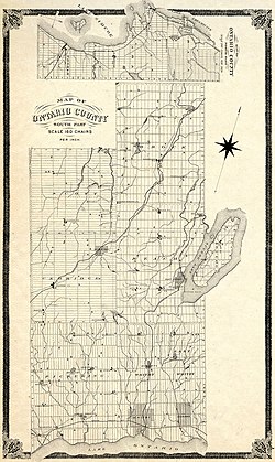 Ontario County Map (1877)