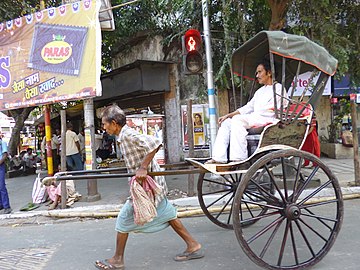 Riksja in India